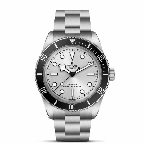TUDOR Black Bay 68 Boîtier en acier 43 mm Cadran argenté soleillé Bracelet en acier à trois mailles