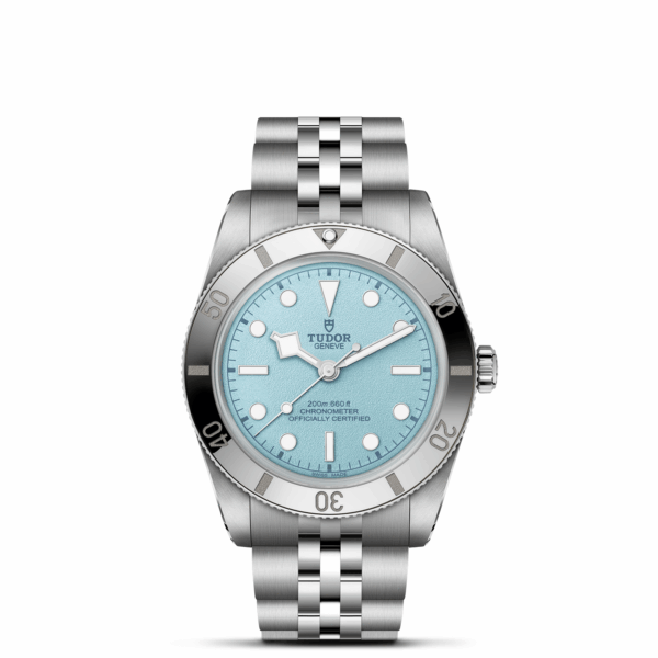 TUDOR Black Bay 54 Boîtier en acier 37 mm Cadran bleu Bracelet en acier à cinq mailles