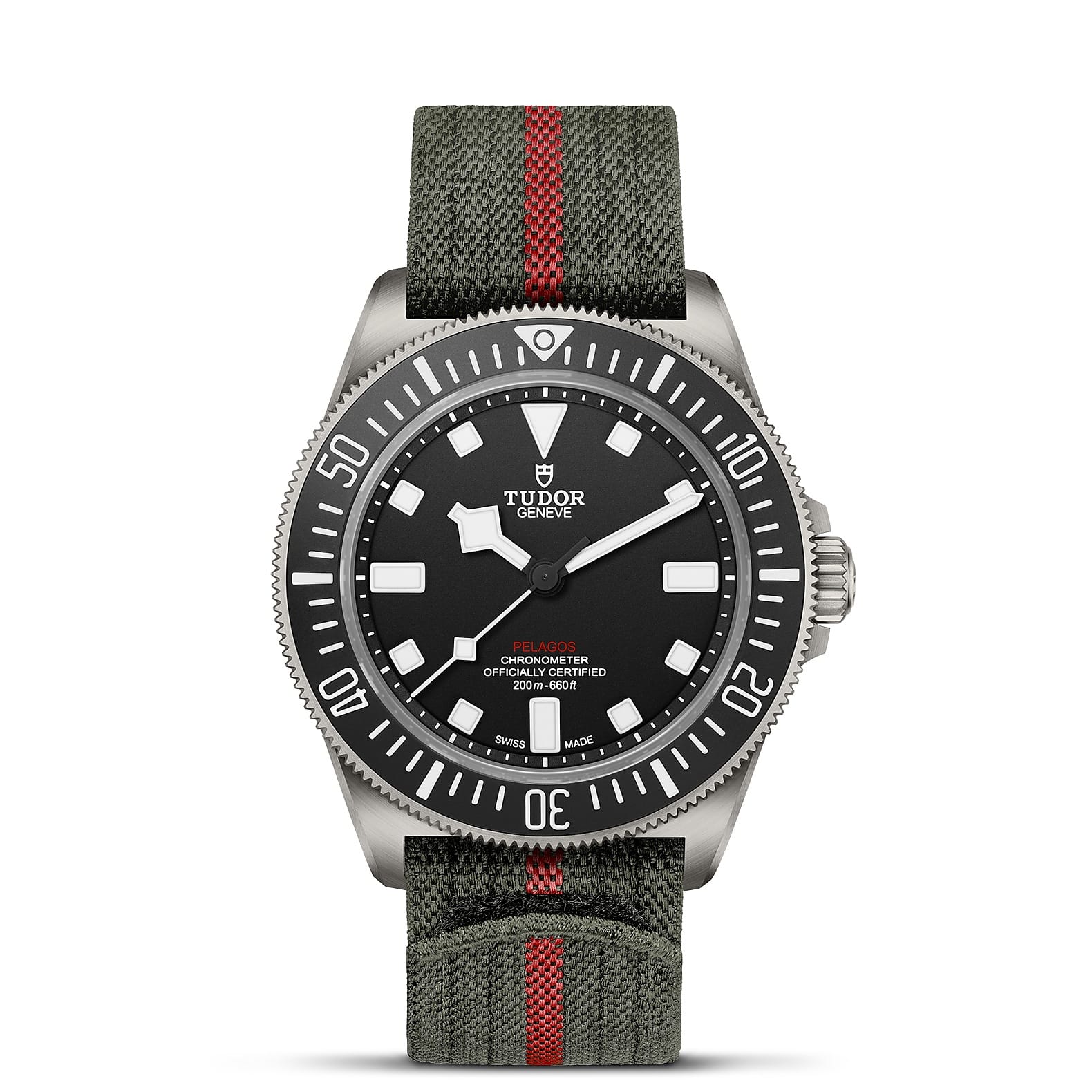 TUDOR Pelagos FXD Lunette tournante unidirectionnelle Bracelet en tissu