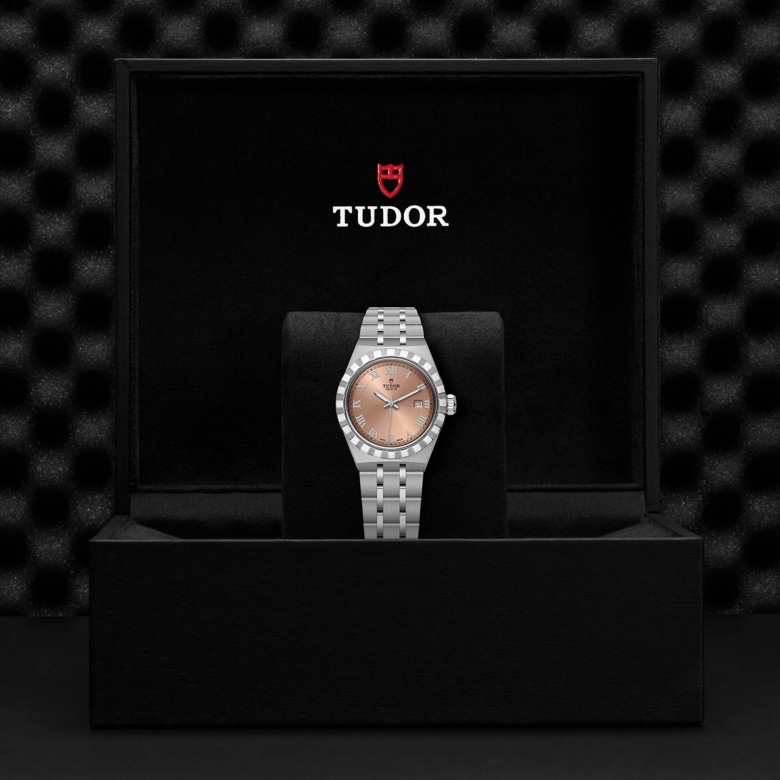 TUDOR Royal Boîtier en acier 28 mm Cadran saumon – Image 2