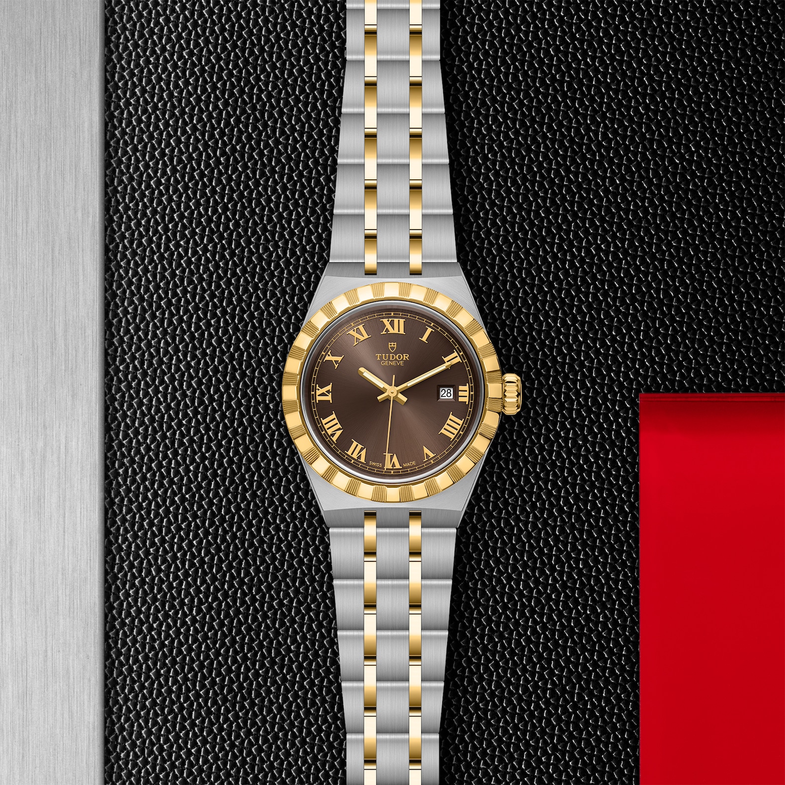 TUDOR Royal Boîtier en acier 28 mm Cadran chocolat – Image 4