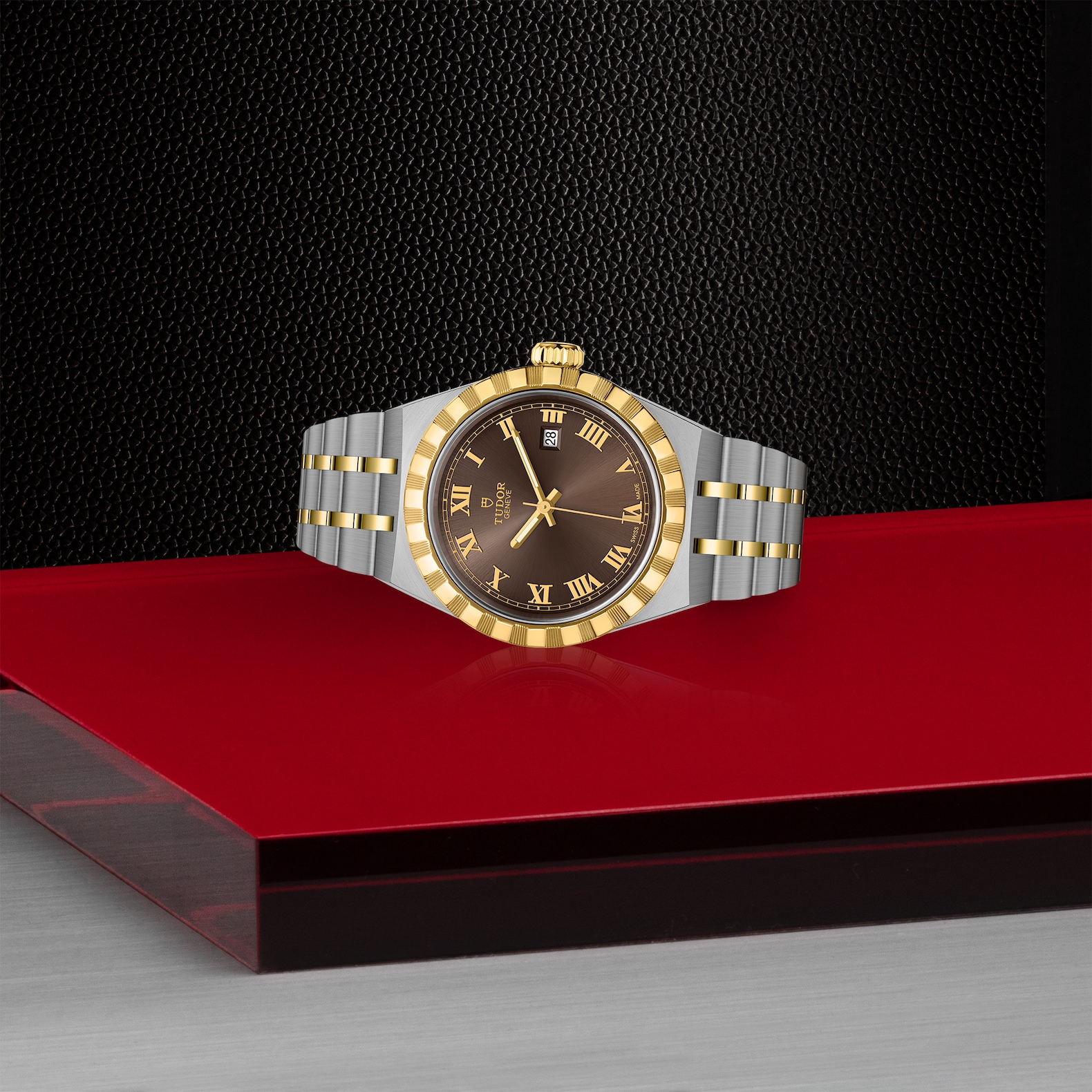 TUDOR Royal Boîtier en acier 28 mm Cadran chocolat – Image 3