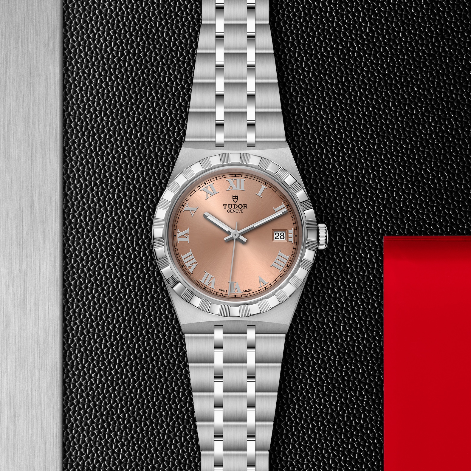 TUDOR Royal Boîtier en acier 38 mm Cadran saumon – Image 4
