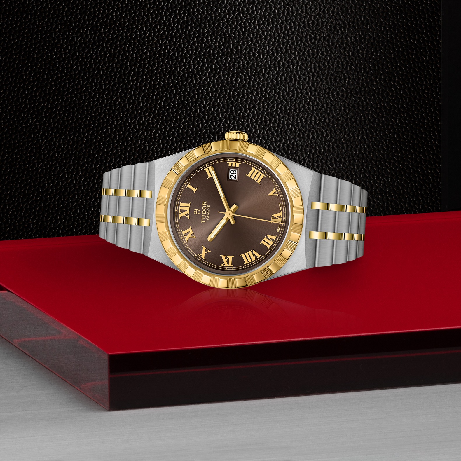TUDOR Royal Boîtier en acier 38 mm Cadran chocolat – Image 3