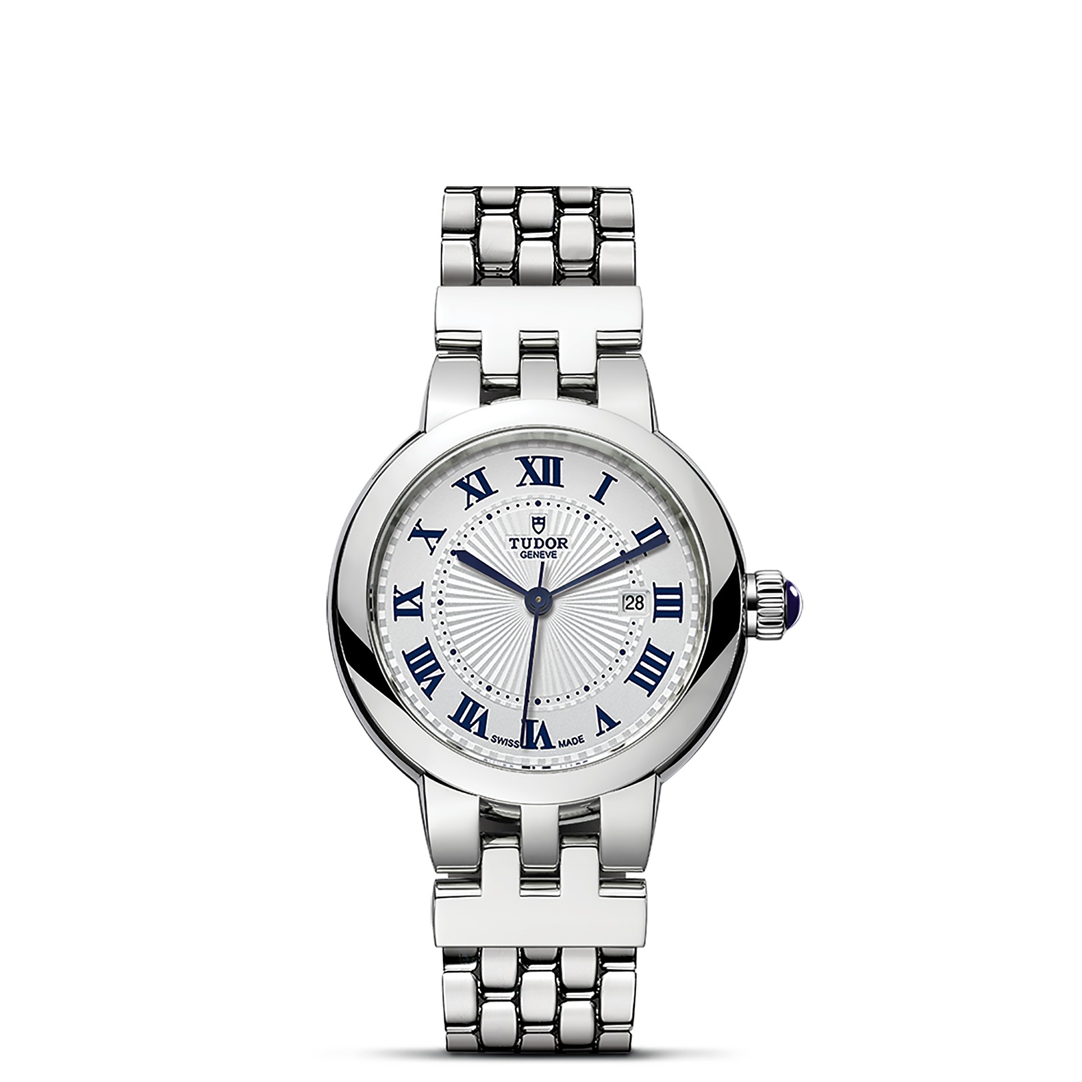 TUDOR Clair de Rose Boîtier en acier 30 mm Bracelet en acier Cadran Opalin