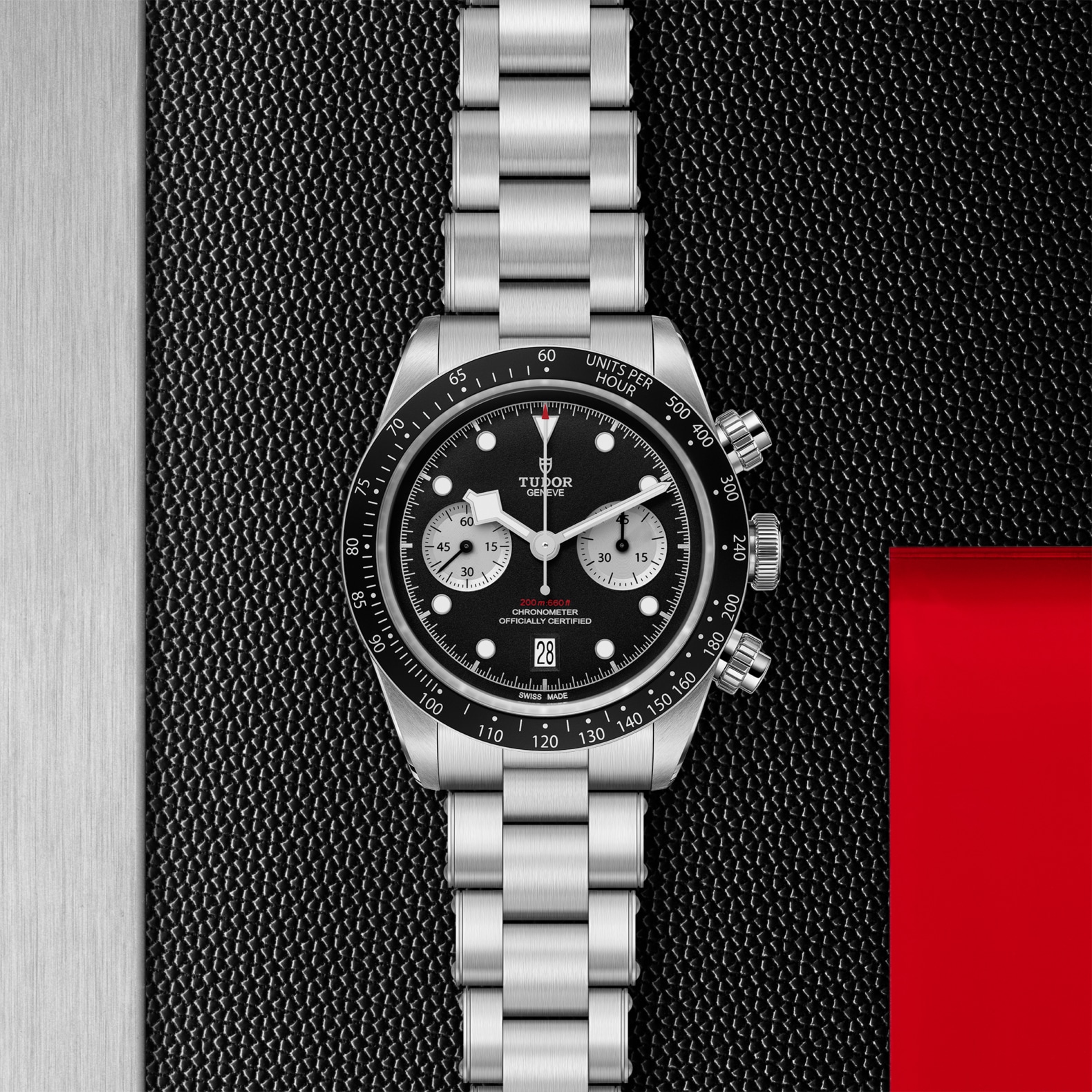 TUDOR Black Bay Chrono Boîtier en acier 41 mm Cadran Noir Bracelet en acier – Image 2