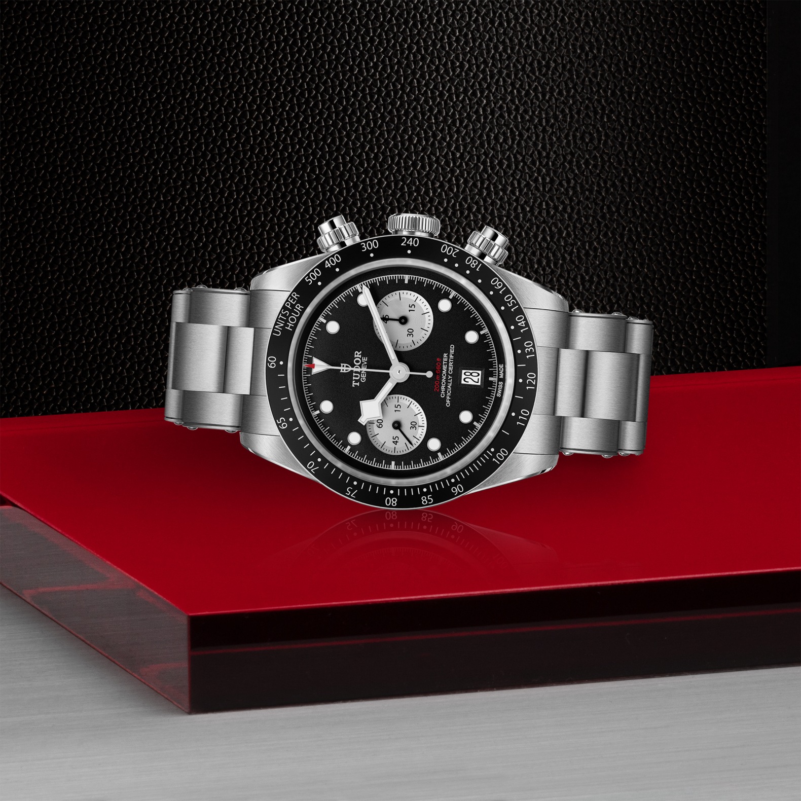 TUDOR Black Bay Chrono Boîtier en acier 41 mm Cadran Noir Bracelet en acier – Image 3