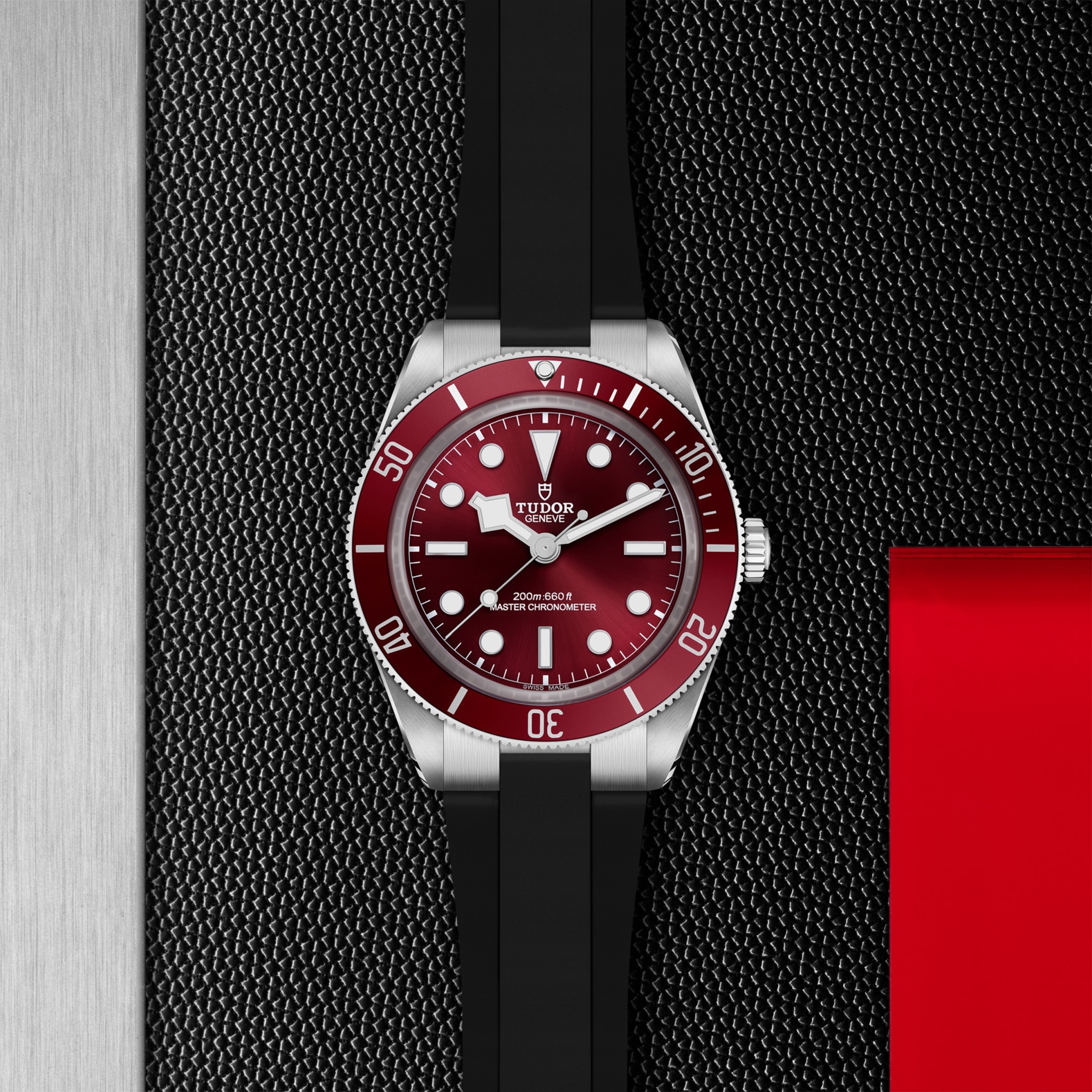 TUDOR Black Bay 58 Boîtier en acier 39 mm Cadran bordeaux Bracelet en caoutchouc – Image 4
