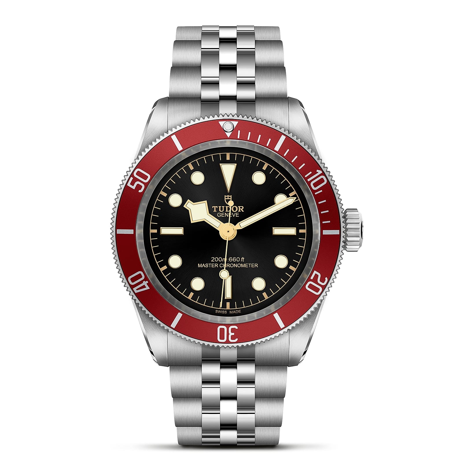 TUDOR Black Bay Boîtier en acier 41 mm Bracelet en acier a cinq mailles