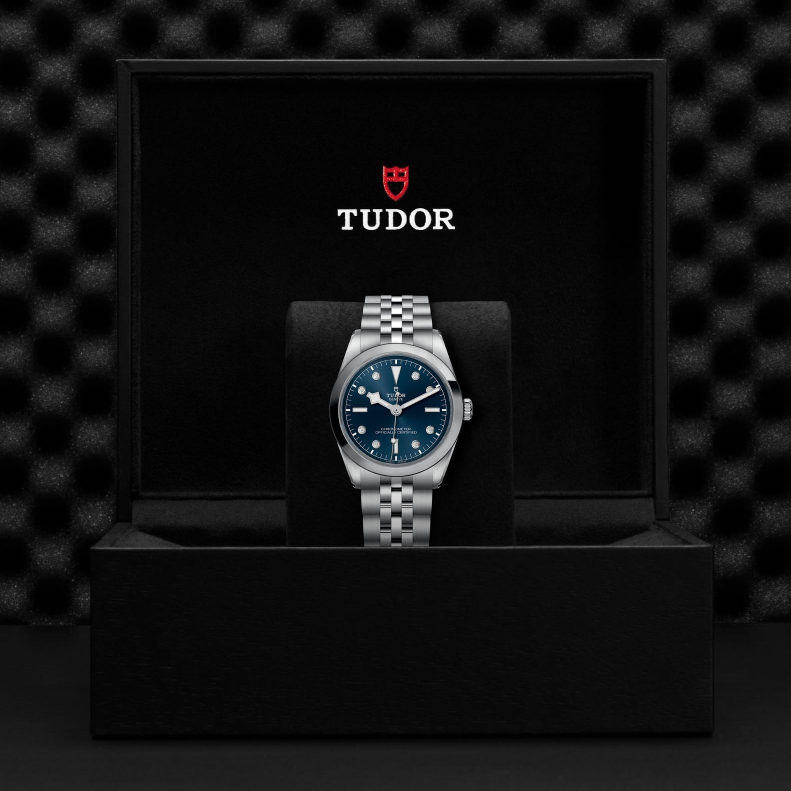 TUDOR Black Bay 36 Boîtier en acier 36 mm Bracelet en acier Cadran Bleu avec 8 diamants – Image 2