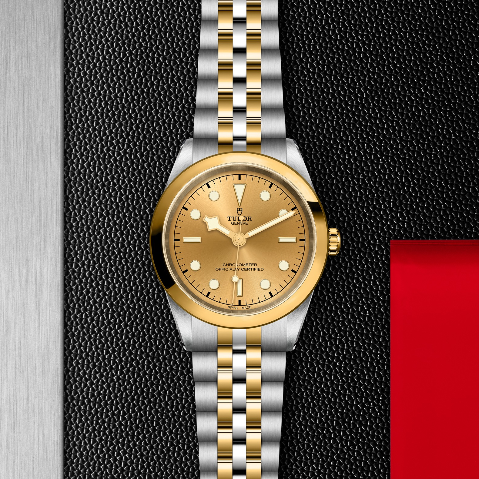 TUDOR Black Bay 41 S&G Boîtier en acier 41 mm Bracelet en acier et or jaune Cadran Champagne – Image 4