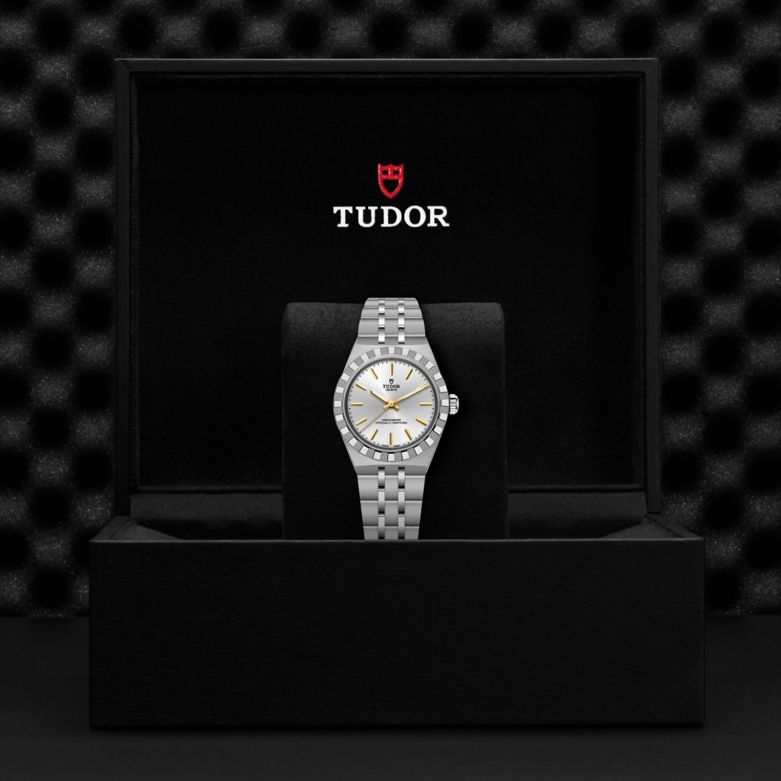 TUDOR Royal Boîtier en acier 30 mm Bracelet en acier Lunette en acier Cadran argenté – Image 2