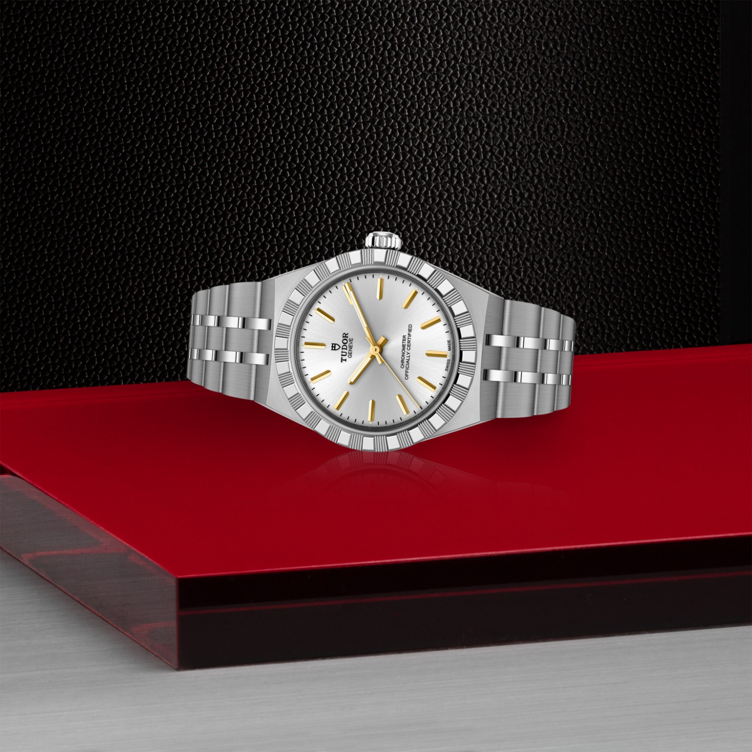 TUDOR Royal Boîtier en acier 30 mm Bracelet en acier Lunette en acier Cadran argenté – Image 3