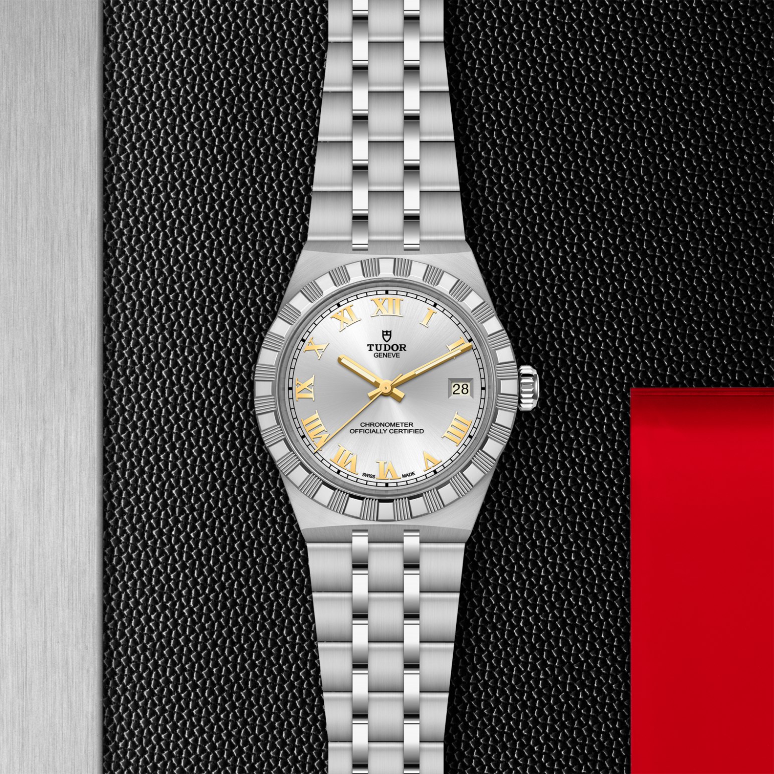 TUDOR Royal Boîtier en acier 36 mm Bracelet en acier Lunette en acier Cadran argenté – Image 3