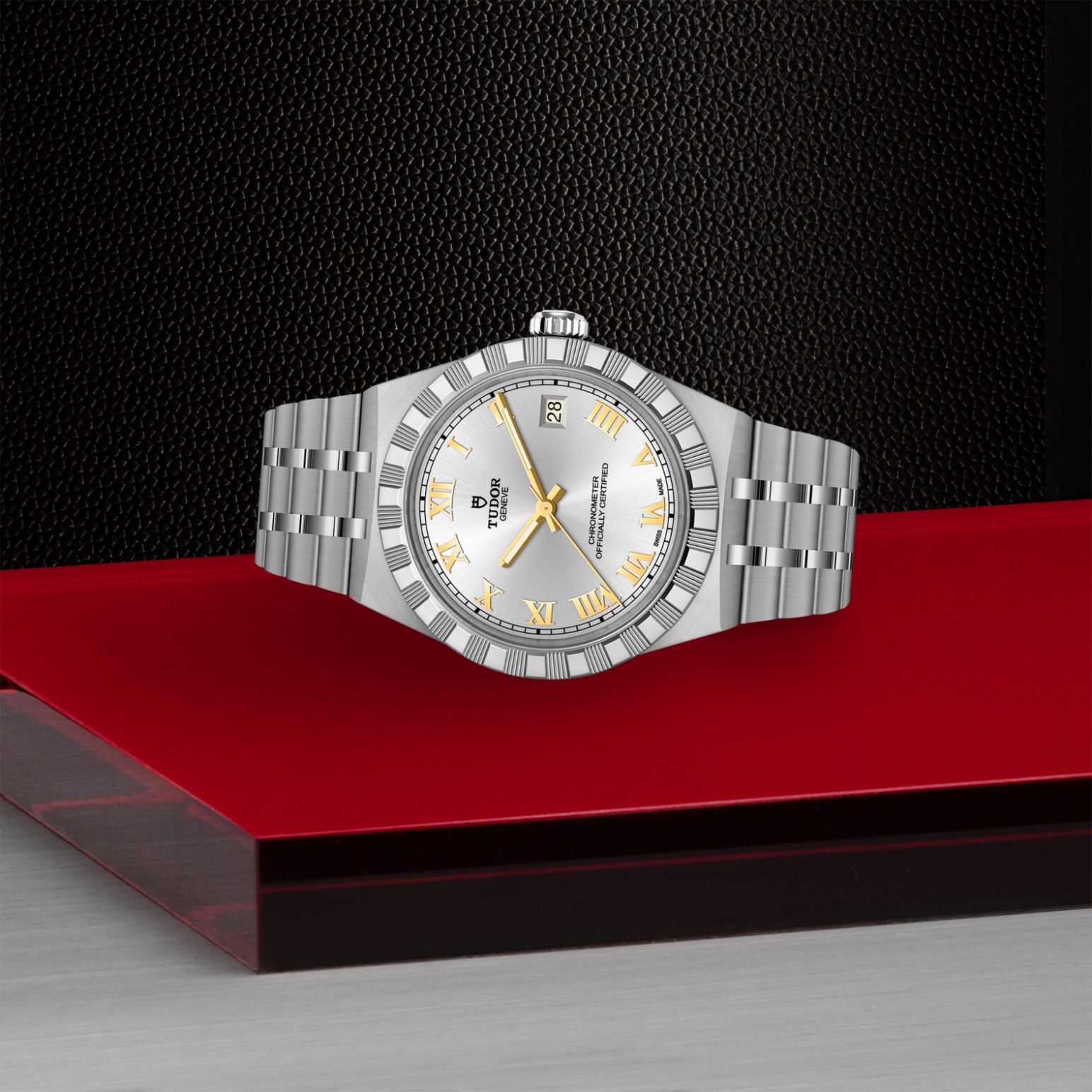 TUDOR Royal Boîtier en acier 36 mm Bracelet en acier Lunette en acier Cadran argenté – Image 4
