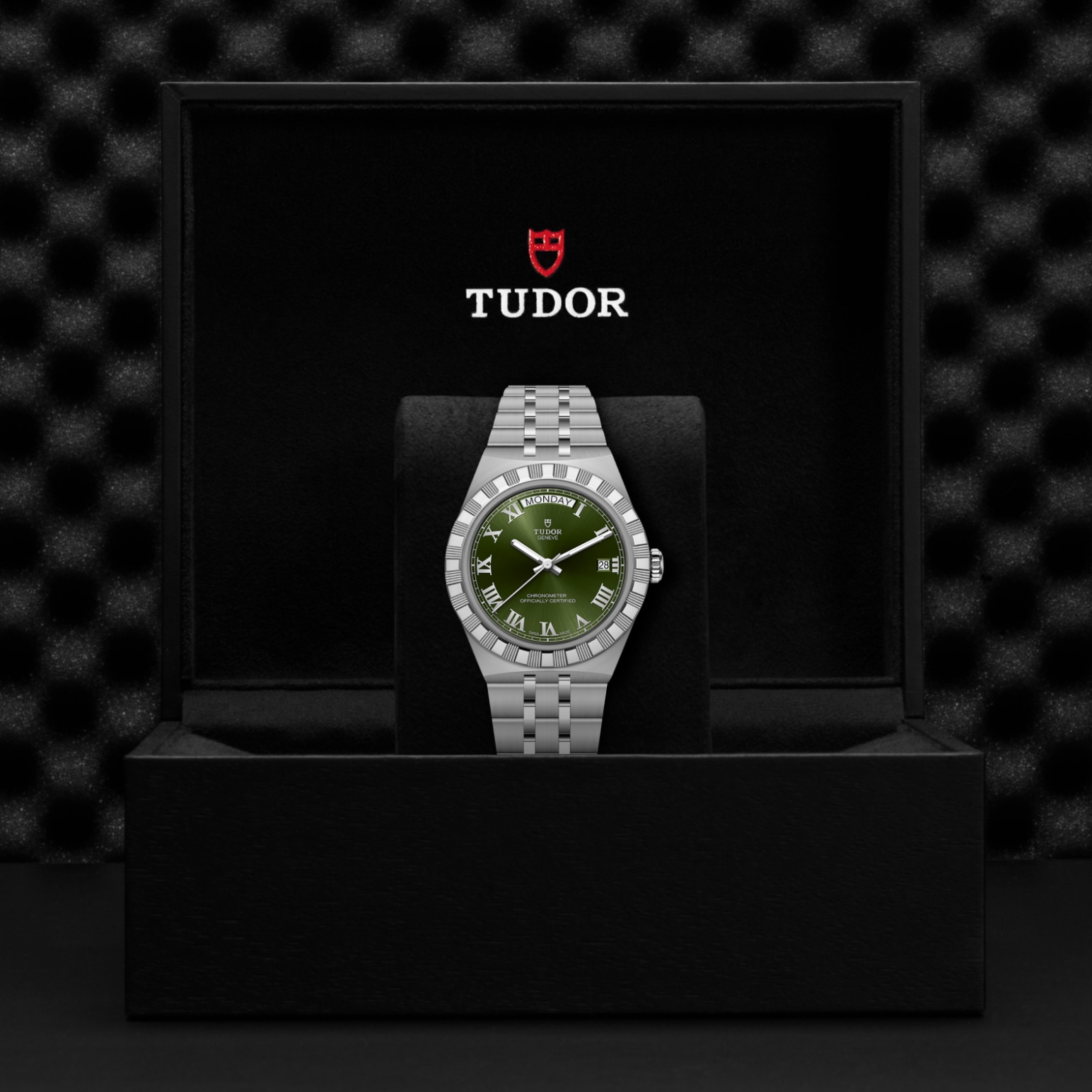 TUDOR Royal Boîtier en acier 40 mm Bracelet en acier Lunette acier Cadran vert – Image 2